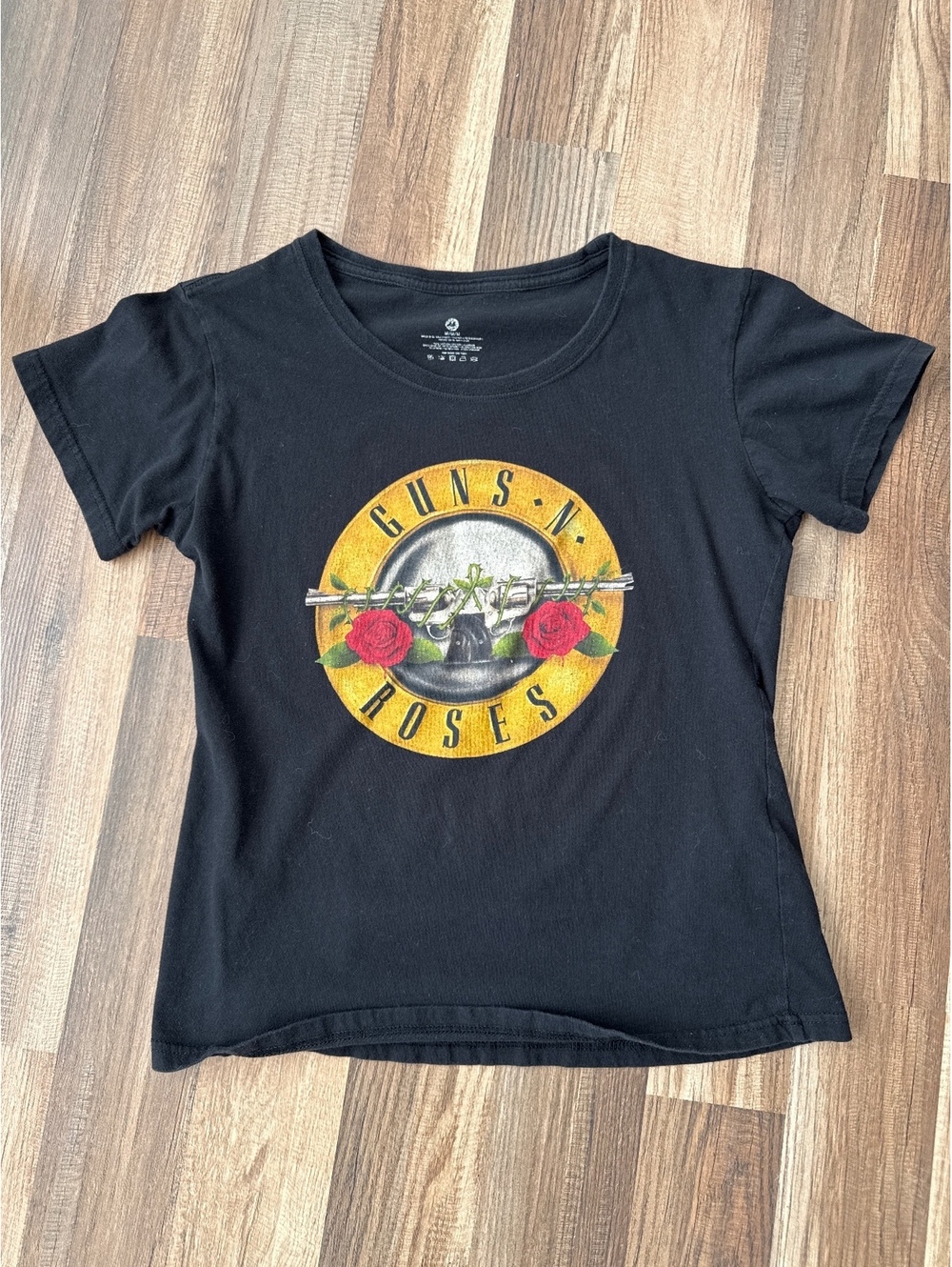 Guns N' Roses Band Tee Womens M Black Graphic T-Shirt Rock Cotton